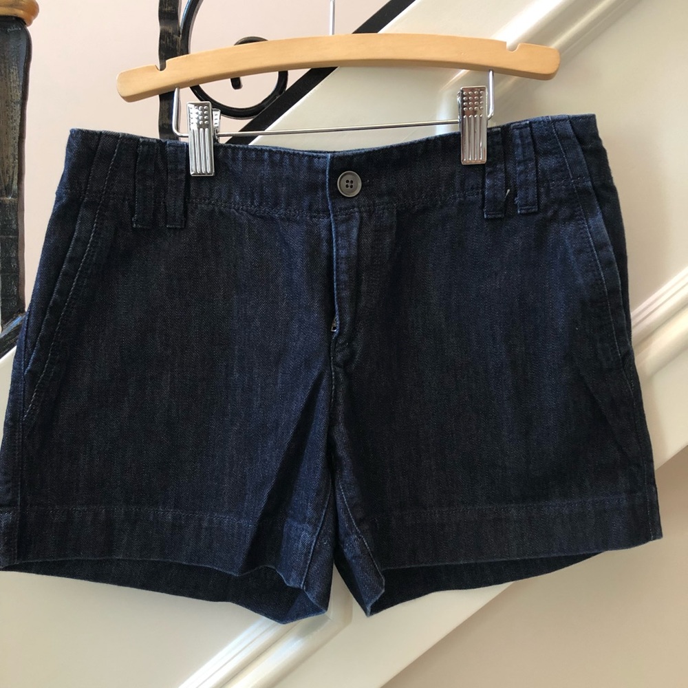 Loft zipper front denim shorts